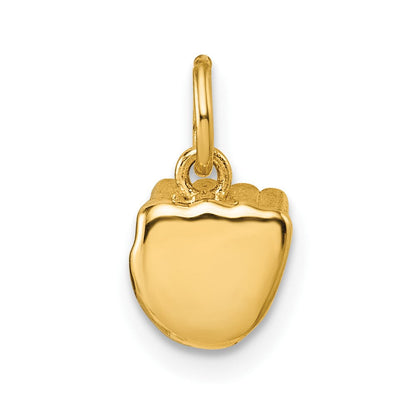 14K Gelbgold American Zeichen Language Alphabet Fingerspelling Zeichen S Anhänger