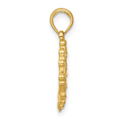14K Gelbgold Poliert Eiffel Tower Anhänger