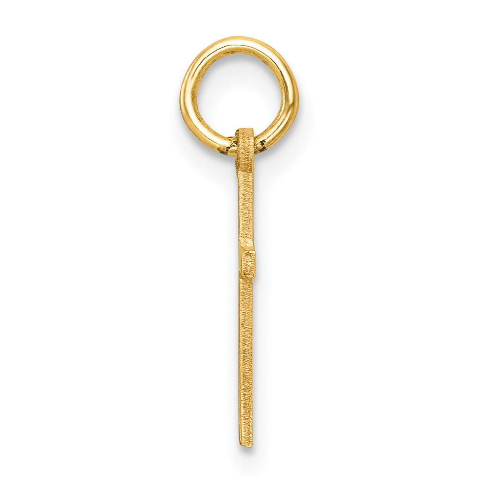 14K Gelbgold Poliert Kreuz Charm