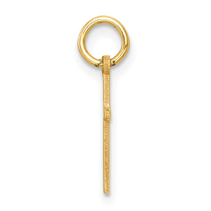 14K Gelbgold Poliert Kreuz Charm
