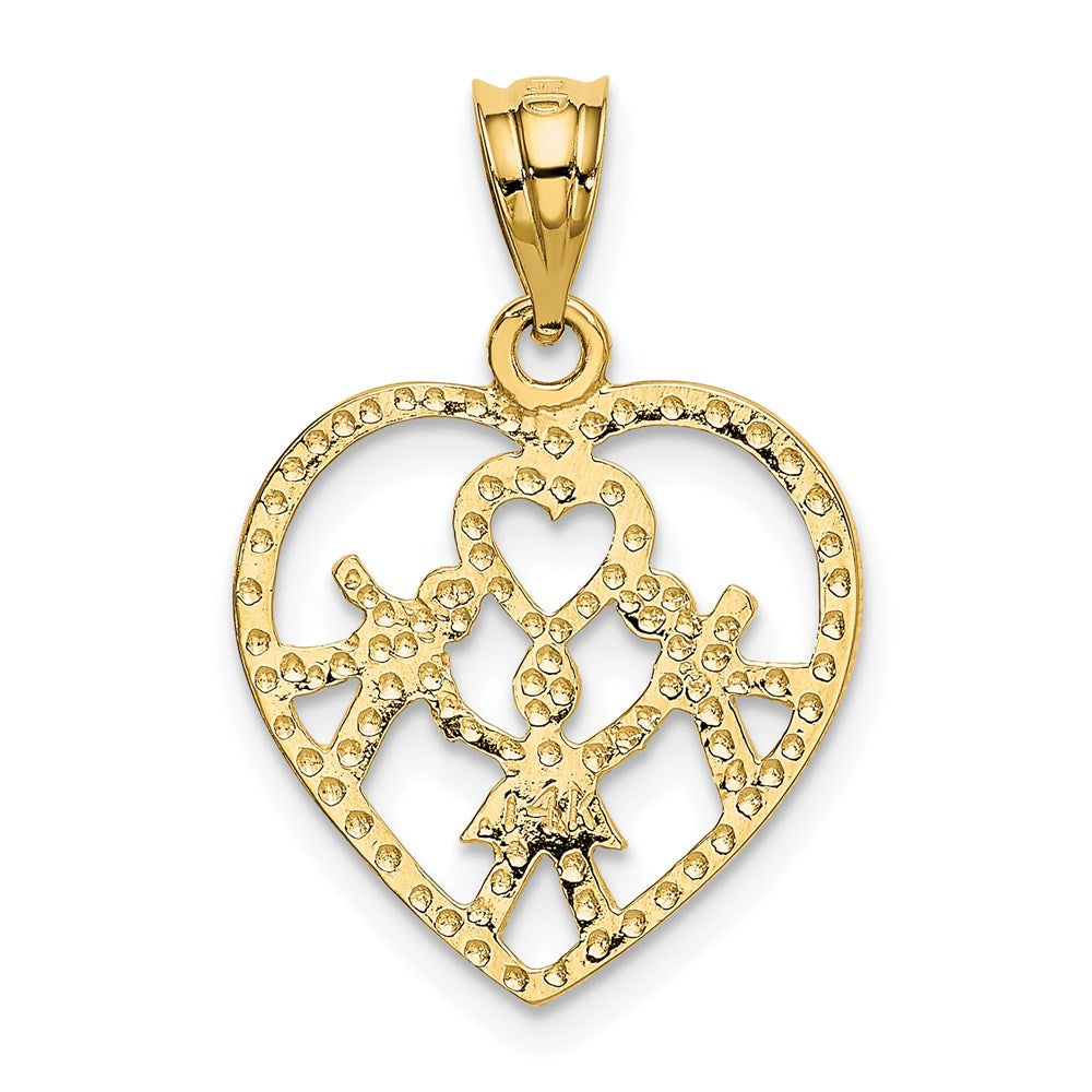 14K Gelbgold Herz Charm
