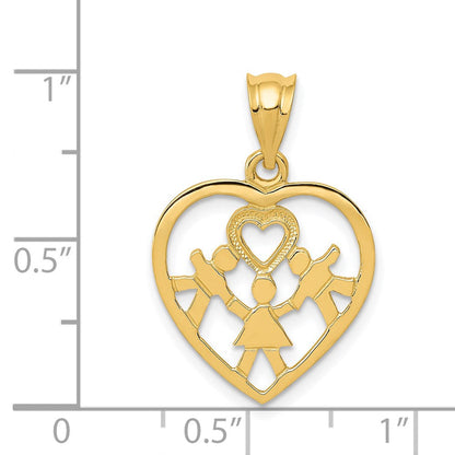 14K Gelbgold Herz Charm