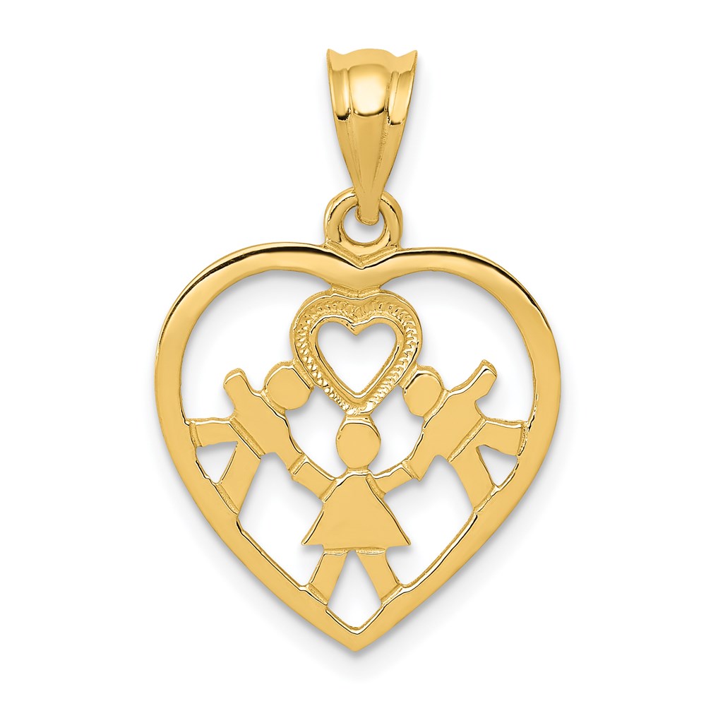 14K Gelbgold Herz Charm