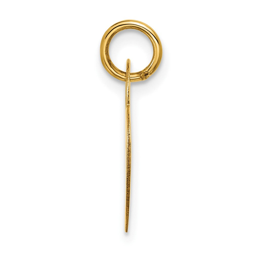 14K Gelbgold Poliertes Herzförmiges Scheiben-Anhänger** Wait, let me correct the grammar: **14K Gelbgold Polierter Herzförmiger Scheibenanhänger
