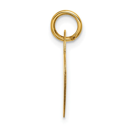 14K Gelbgold Poliertes Herzförmiges Scheiben-Anhänger** Wait, let me correct the grammar: **14K Gelbgold Polierter Herzförmiger Scheibenanhänger