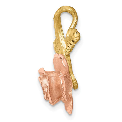 14K Bicolor Rose Kette Anhänger