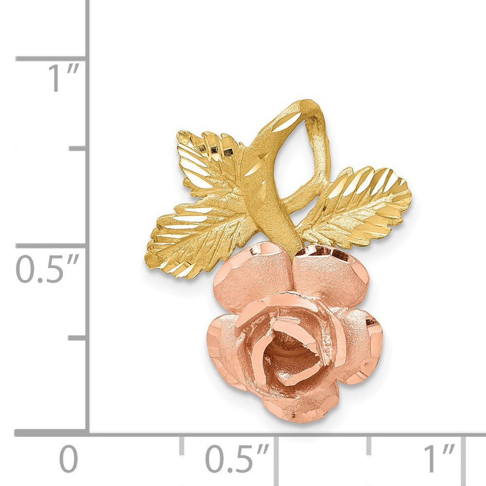 14K Bicolor Rose Kette Anhänger