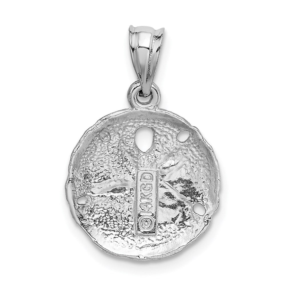 14K Weißgold Seedollar-Charm