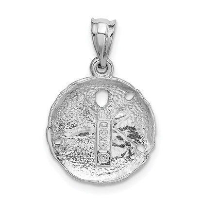 14K Weißgold Seedollar-Charm