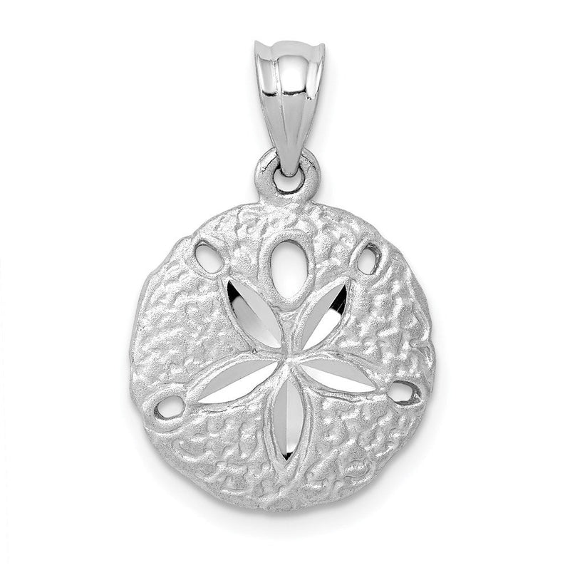 14K Weißgold Seedollar-Charm