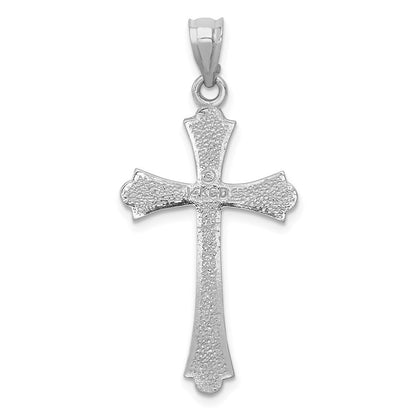 Kreuzanhänger aus 14K Weißgold