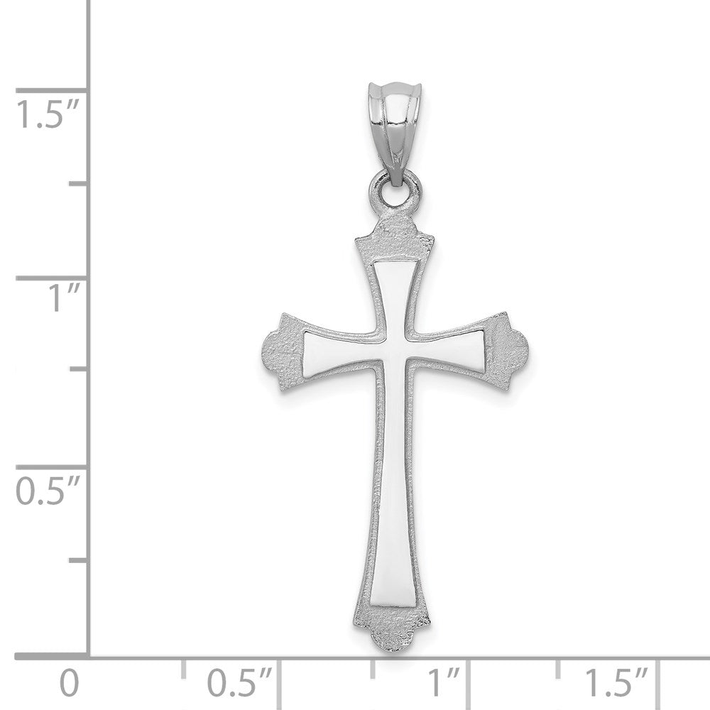 Kreuzanhänger aus 14K Weißgold