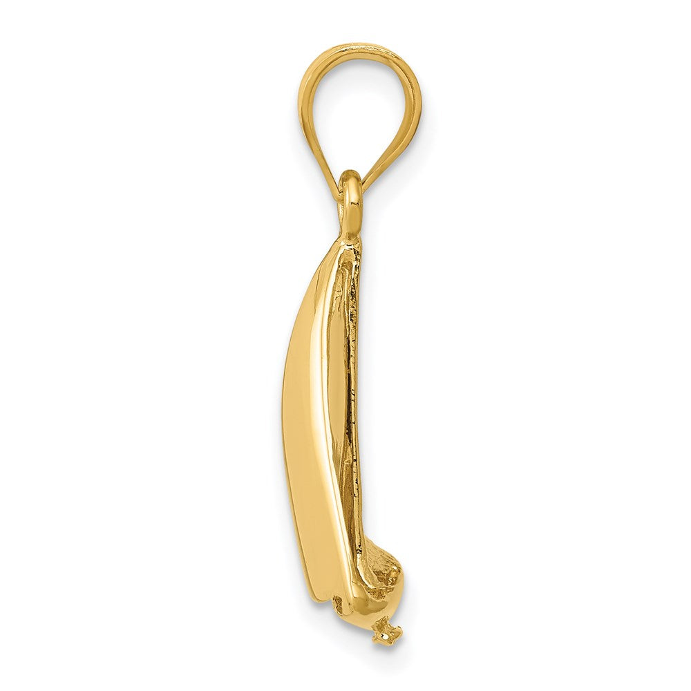 14K Gelbgold Segelboot-Charm