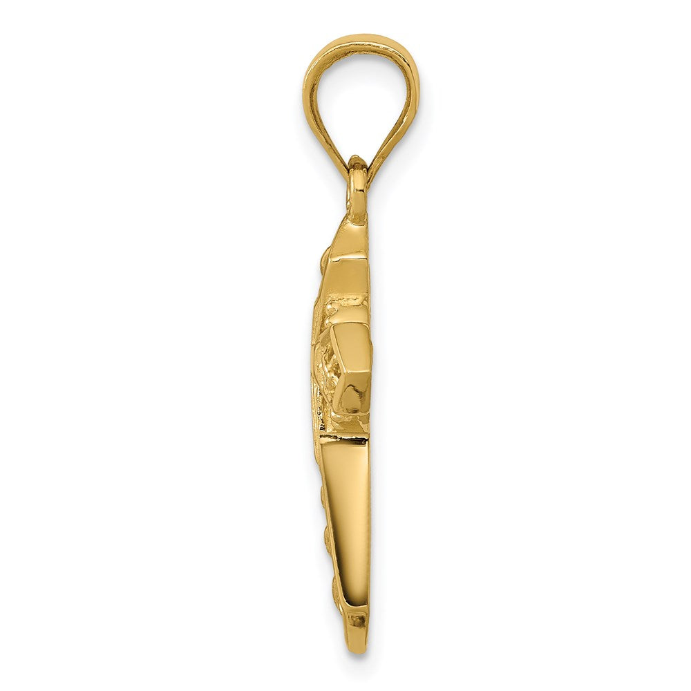 14K Gelbgold Keltisches Kreuz Anhänger