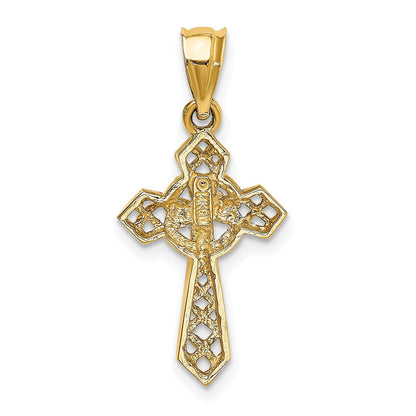 14K Gelbgold Keltisches Kreuz Anhänger