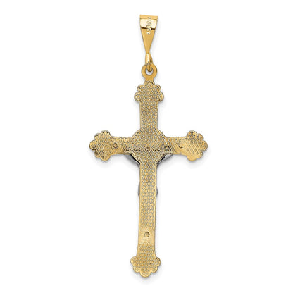 14K Bicolor Gold Kruzifix-Anhänger