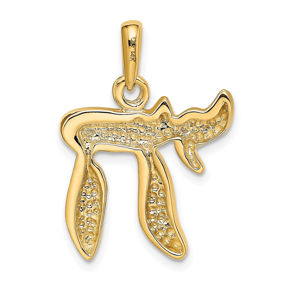 Chai-Anhänger aus 14K Gelbgold