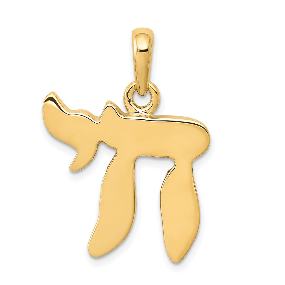 Chai-Anhänger aus 14K Gelbgold