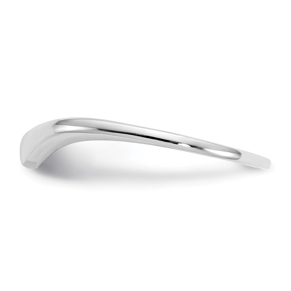 14K Weißgold Ring mit Wirbel-Design