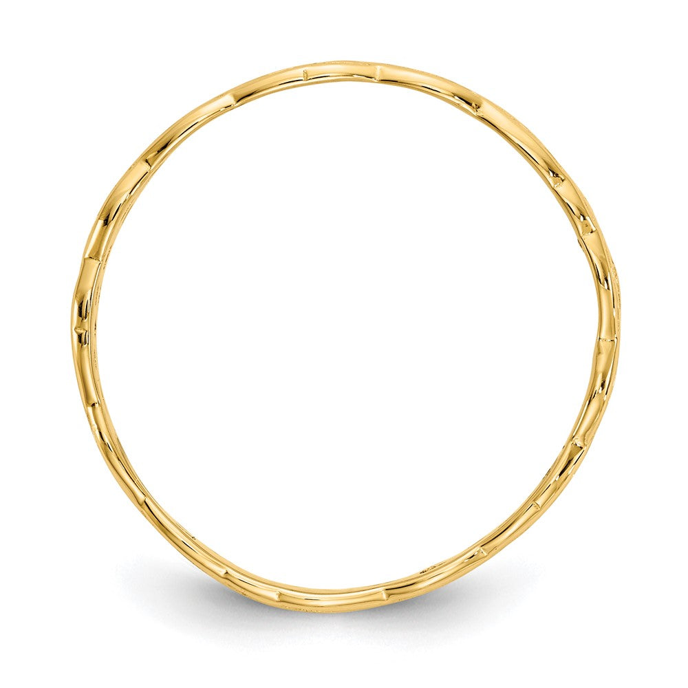 14K Gelbgold Ring mit poliertem Keltischem Knoten