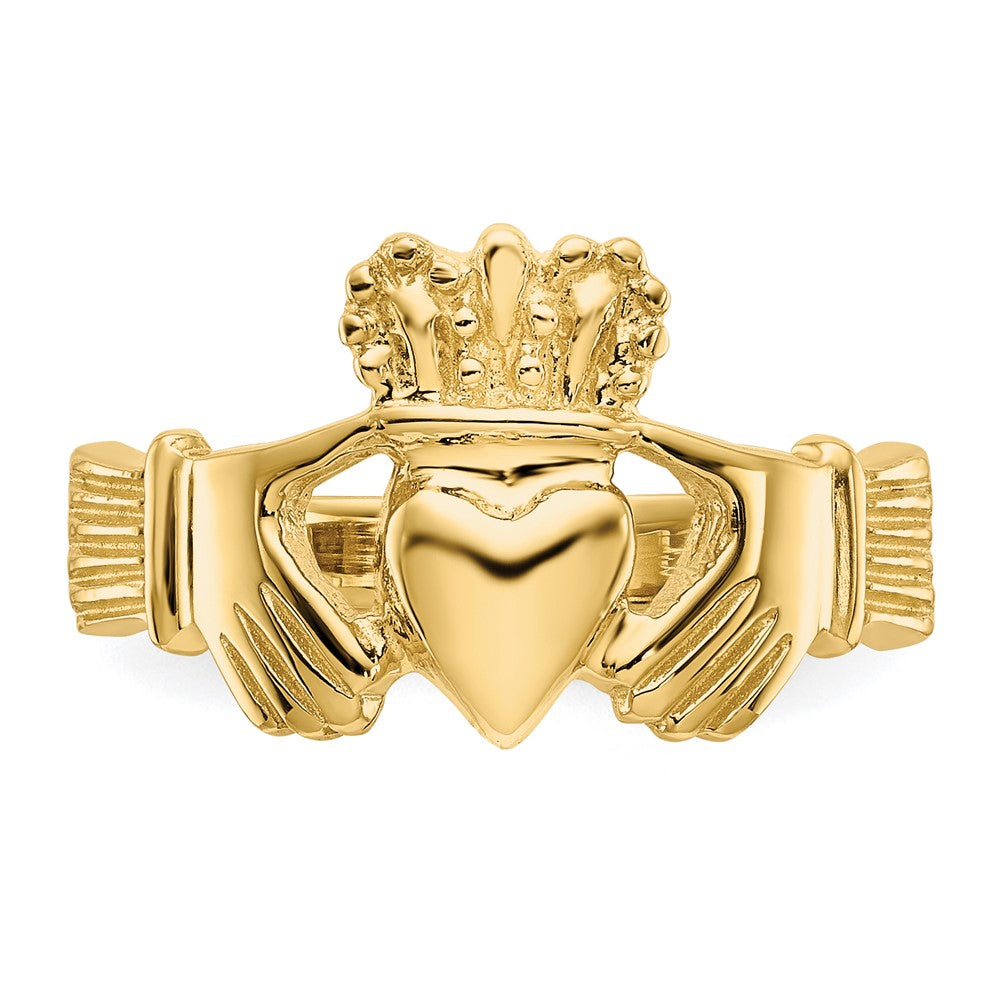 14K Gelbgold Poliert Claddagh Ring