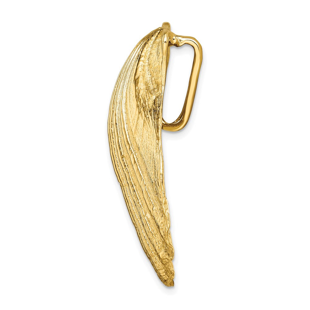 14K Gelbgold Passt Up To 8mm und 10mm Groß Muschel Anhänger