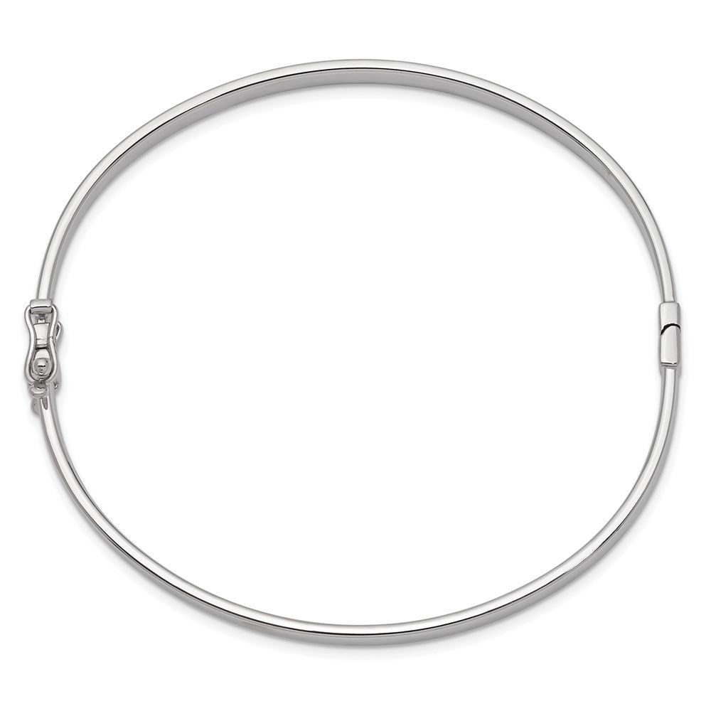 14K Weißgold 4mm Klappbar Armreif