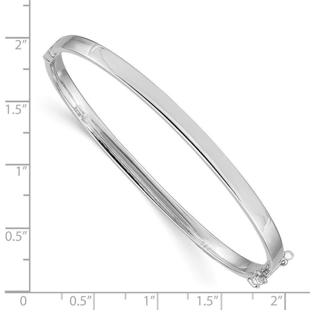 14K Weißgold 4mm Klappbar Armreif