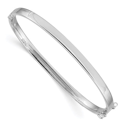 14K Weißgold 4mm Klappbar Armreif