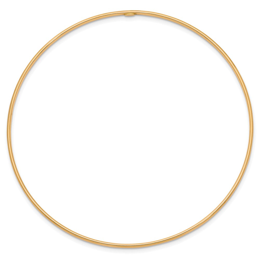 8 Zoll 14K 1.5mm Poliert Schieber-on Armreif Armband