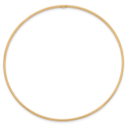 8 Zoll 14K 1.5mm Poliert Schieber-on Armreif Armband