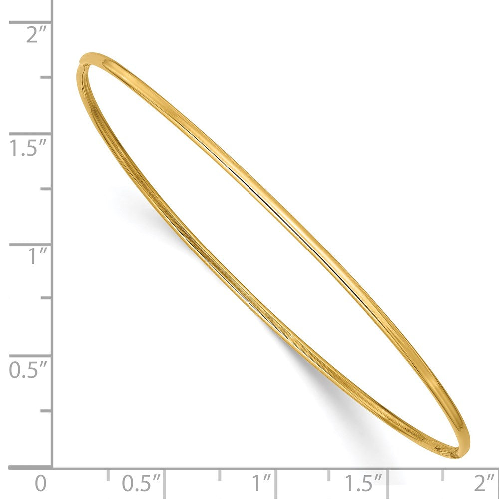 8 Zoll 14K 1.5mm Poliert Schieber-on Armreif Armband