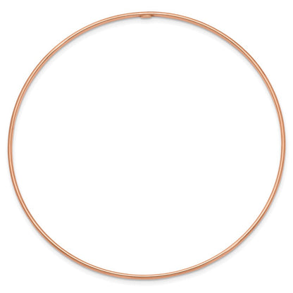 8 Zoll 14K 1.5mm Roségold Poliert Schieber-on Armreif Armband