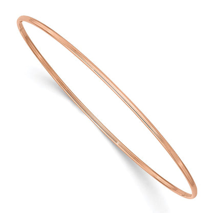 8 Zoll 14K 1.5mm Roségold Poliert Schieber-on Armreif Armband