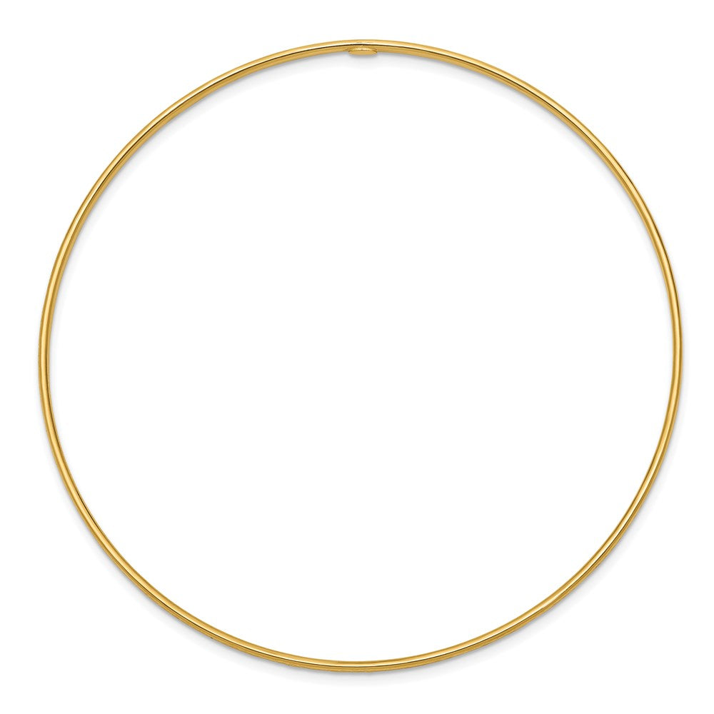 8 Zoll 14K 1.5mm Diamantiert Schieber-on Armreif Armband