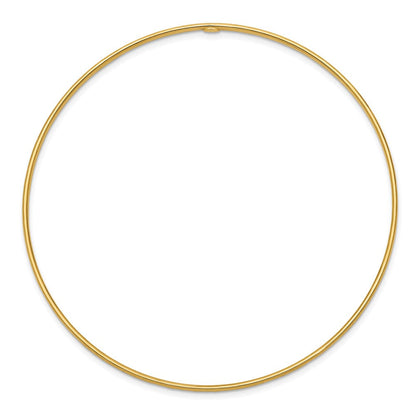 8 Zoll 14K 1.5mm Diamantiert Schieber-on Armreif Armband