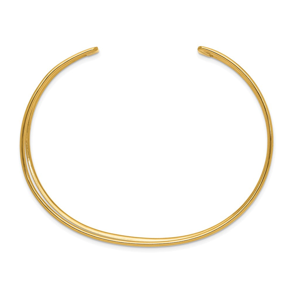 14K Gelbgold 18.5mm Poliert Manschette Armreif