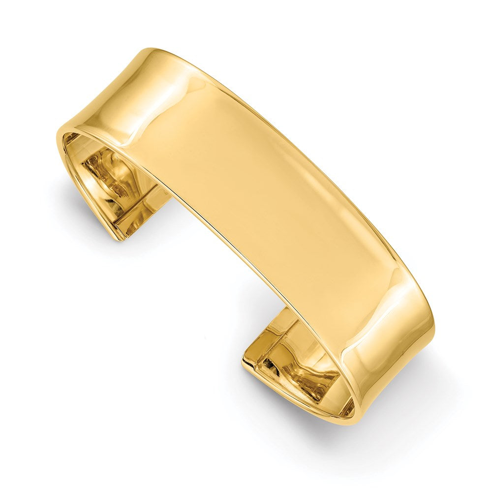 14K Gelbgold 18.5mm Poliert Manschette Armreif