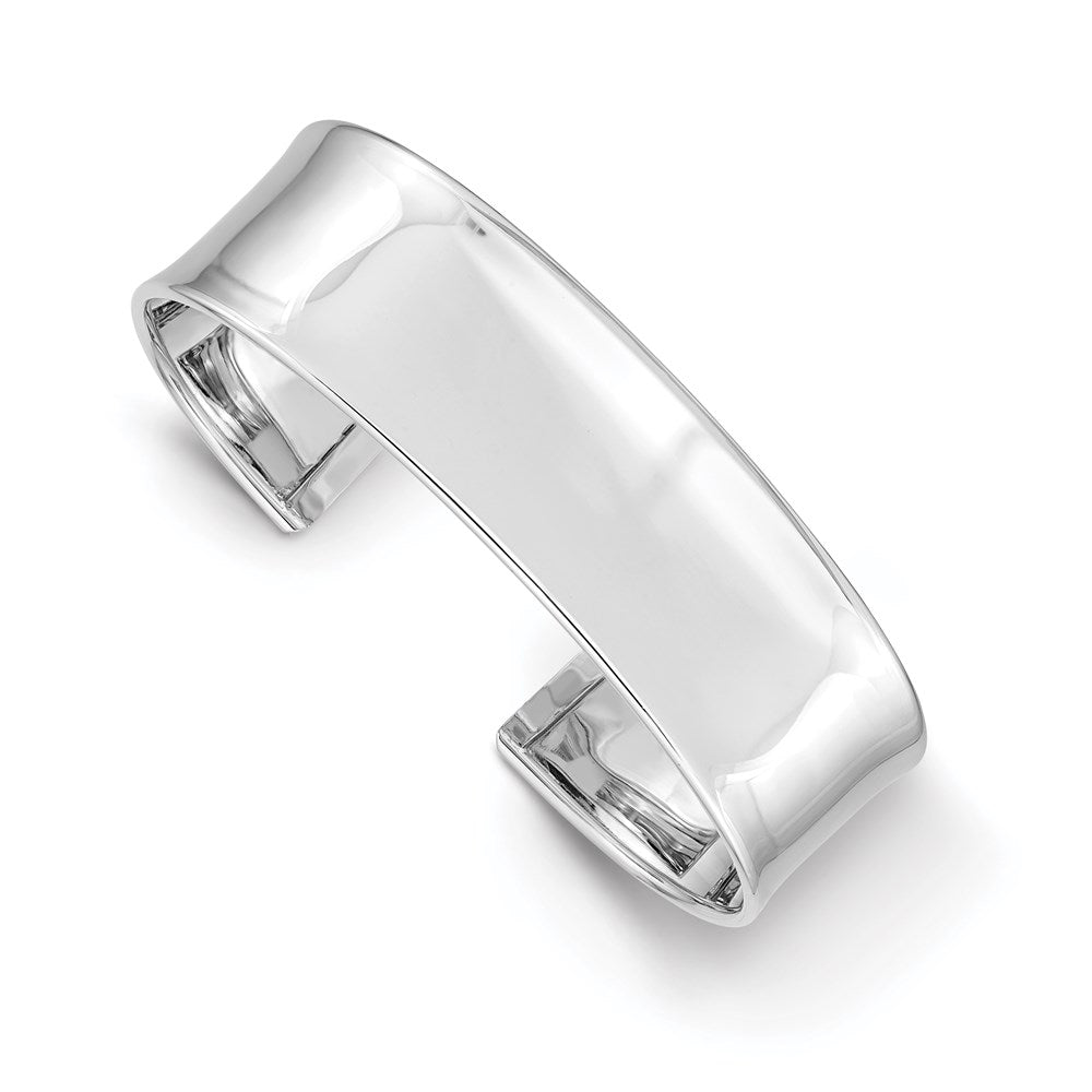 14K Weißgold 18.5mm Poliert Manschette Armreif