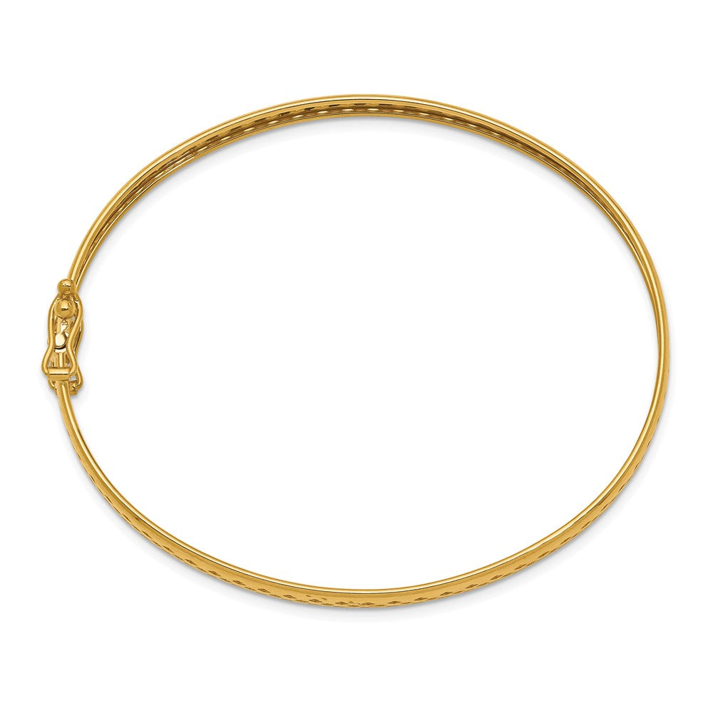 14K Gelbgold Poliert Sicherheits Verschluss 4.75mm Armreif
