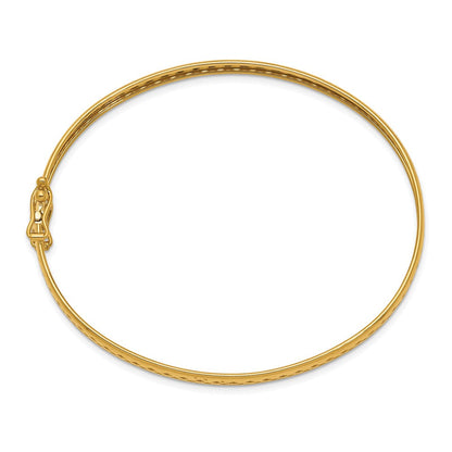 14K Gelbgold Poliert Sicherheits Verschluss 4.75mm Armreif