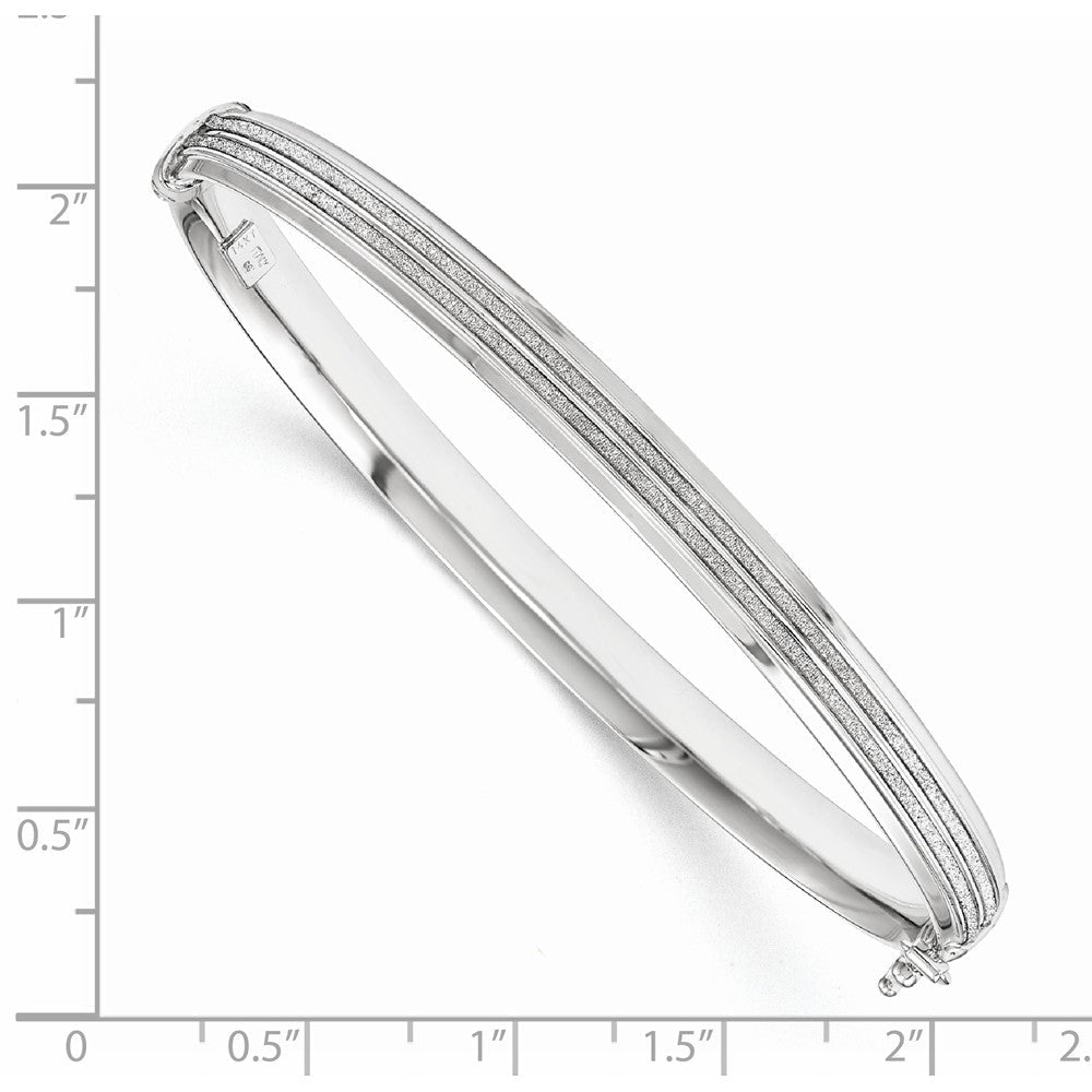 14K Weißgold mit Glitzer Klappbar Armreif