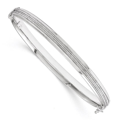 14K Weißgold mit Glitzer Klappbar Armreif