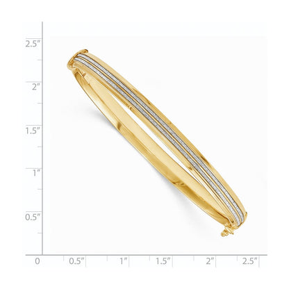 14K Gelbgold Glitzer Infused Klappbar Armreif