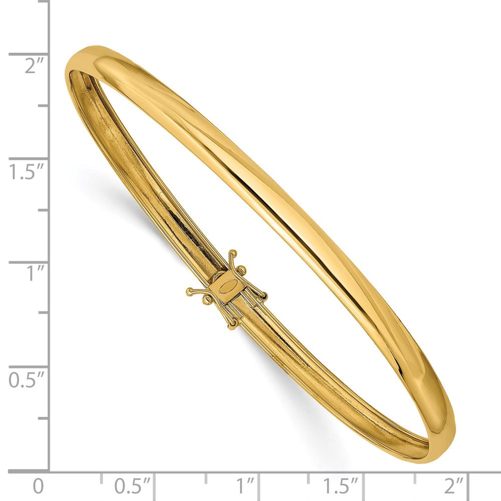 14K Gelbgold Poliert Flexibel Armreif