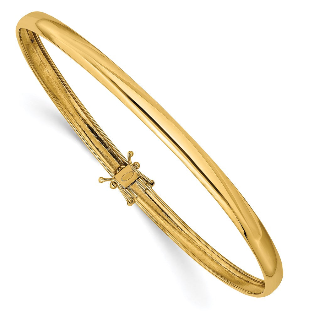 14K Gelbgold Poliert Flexibel Armreif