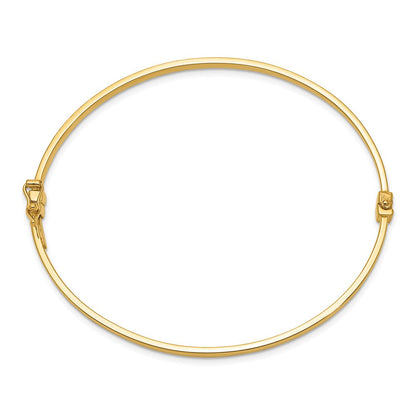 7 Zoll 14K Poliert Klappbar Armreif Armband