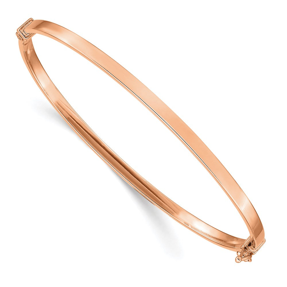 7 Zoll 14K Roségold Poliert Klappbar Armreif Armband