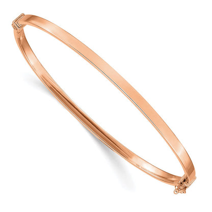 7 Zoll 14K Roségold Poliert Klappbar Armreif Armband