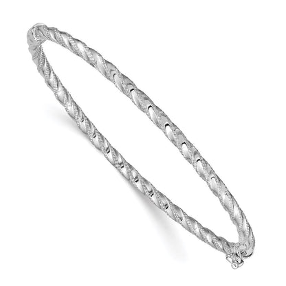 7 Zoll 14K Wg Poliert Strukturiert Klappbar Armreif Armband